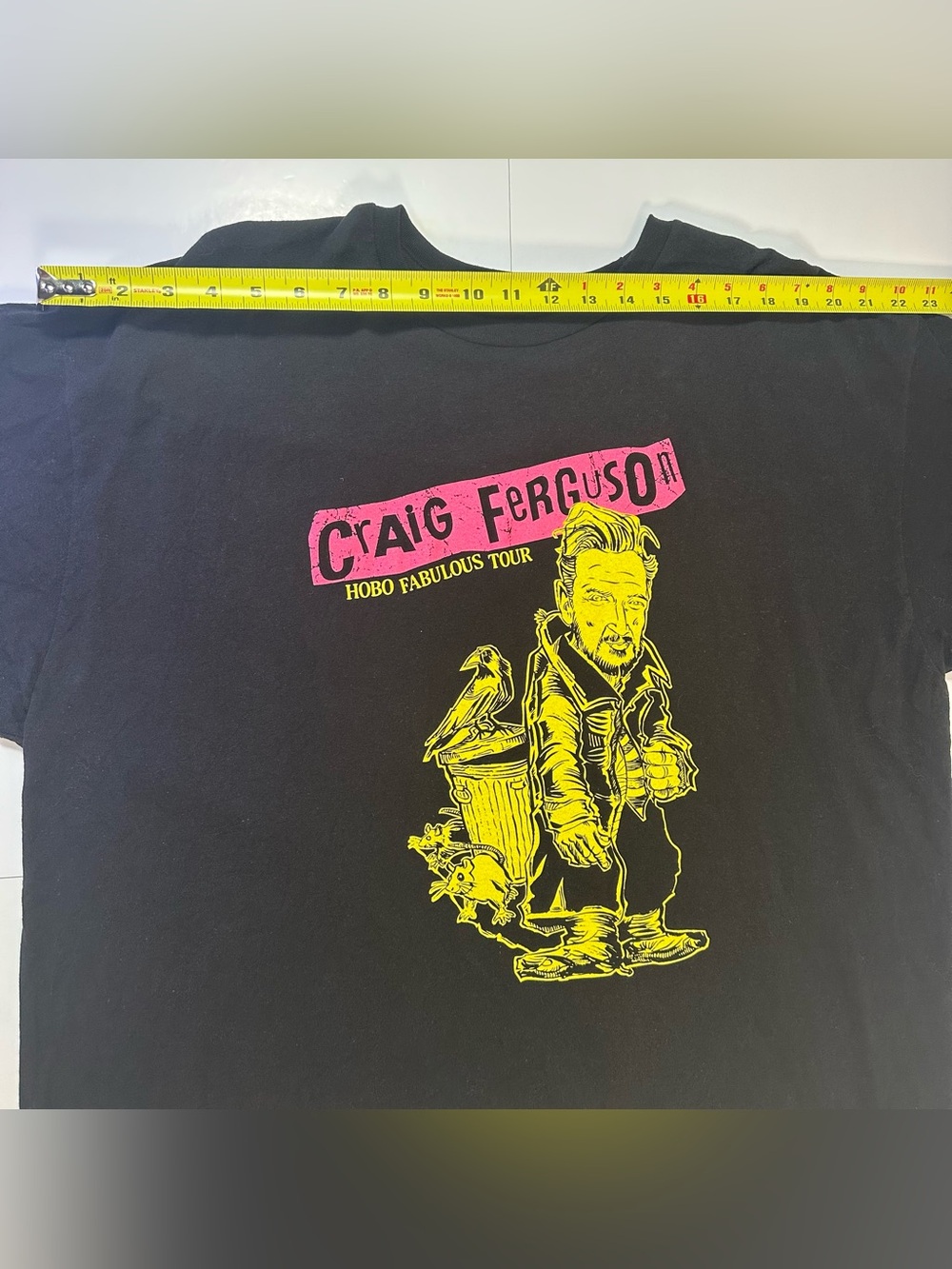 Craig Ferguson Tour T-Shirt Hobo Fabulous Black Graphic Tee Men XL - Picture 3 of 5